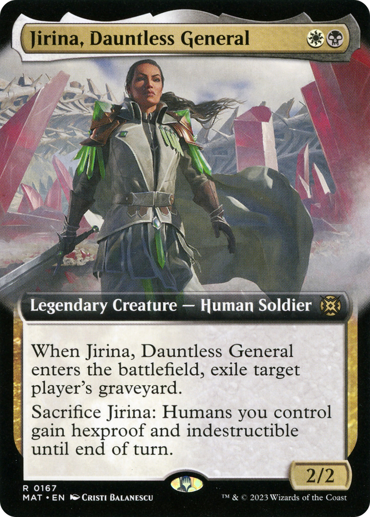 Jirina, Dauntless General (Extended Art) [March of the Machine: The Aftermath] | Arkham Games and Comics