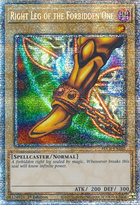 Right Leg of the Forbidden One [BLCR-EN102] Starlight Rare | Arkham Games and Comics