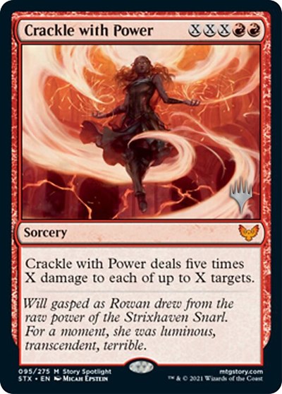 Crackle with Power (Promo Pack) [Strixhaven: School of Mages Promos] | Arkham Games and Comics