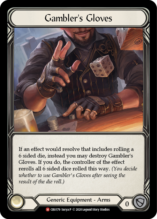 Gambler's Gloves [CRU179] (Crucible of War)  1st Edition Normal | Arkham Games and Comics