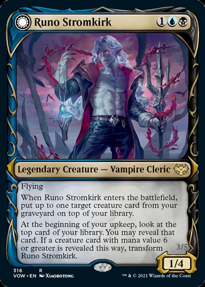 Runo Stromkirk // Krothuss, Lord of the Deep (Showcase Fang Frame) [Innistrad: Crimson Vow] | Arkham Games and Comics