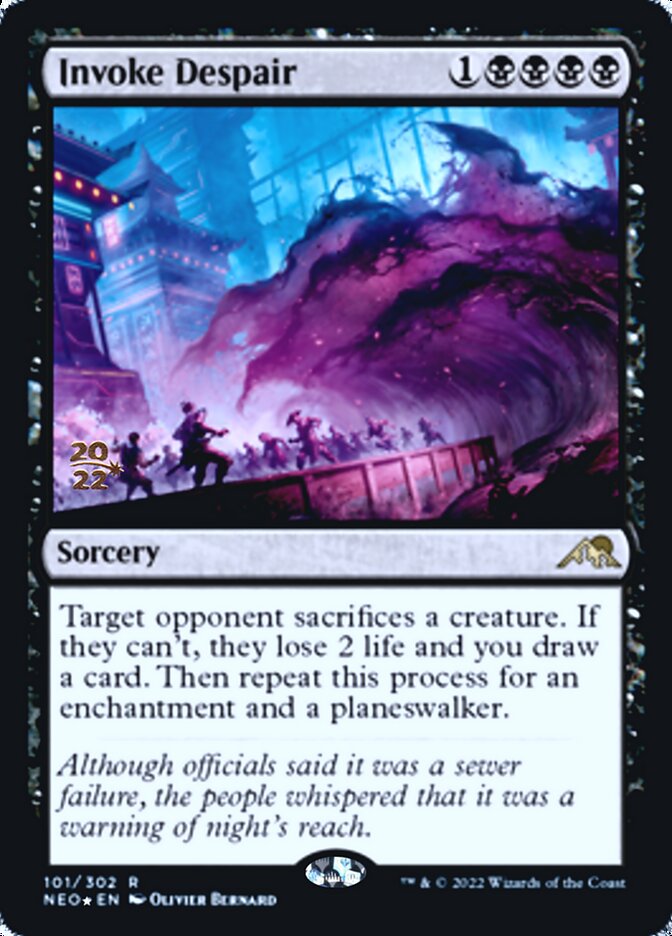 Invoke Despair [Kamigawa: Neon Dynasty Prerelease Promos] | Arkham Games and Comics