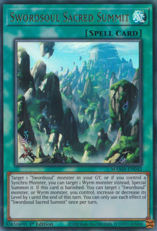 Swordsoul Sacred Summit [MAMA-EN042] Ultra Rare | Arkham Games and Comics