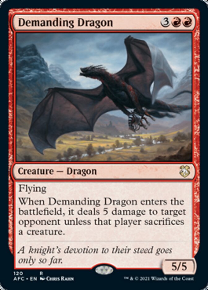 Demanding Dragon [Dungeons & Dragons: Adventures in the Forgotten Realms Commander] | Arkham Games and Comics