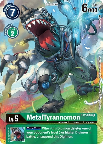 MetalTyrannomon [BT2-046] (Alternate Art) [Dimensional Phase] | Arkham Games and Comics