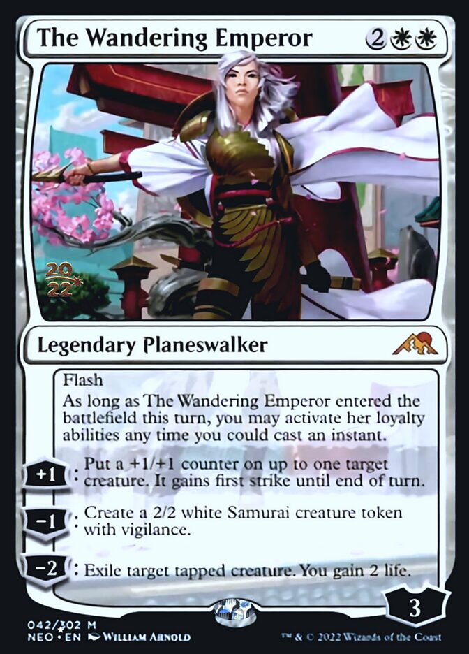 The Wandering Emperor [Kamigawa: Neon Dynasty Prerelease Promos] | Arkham Games and Comics