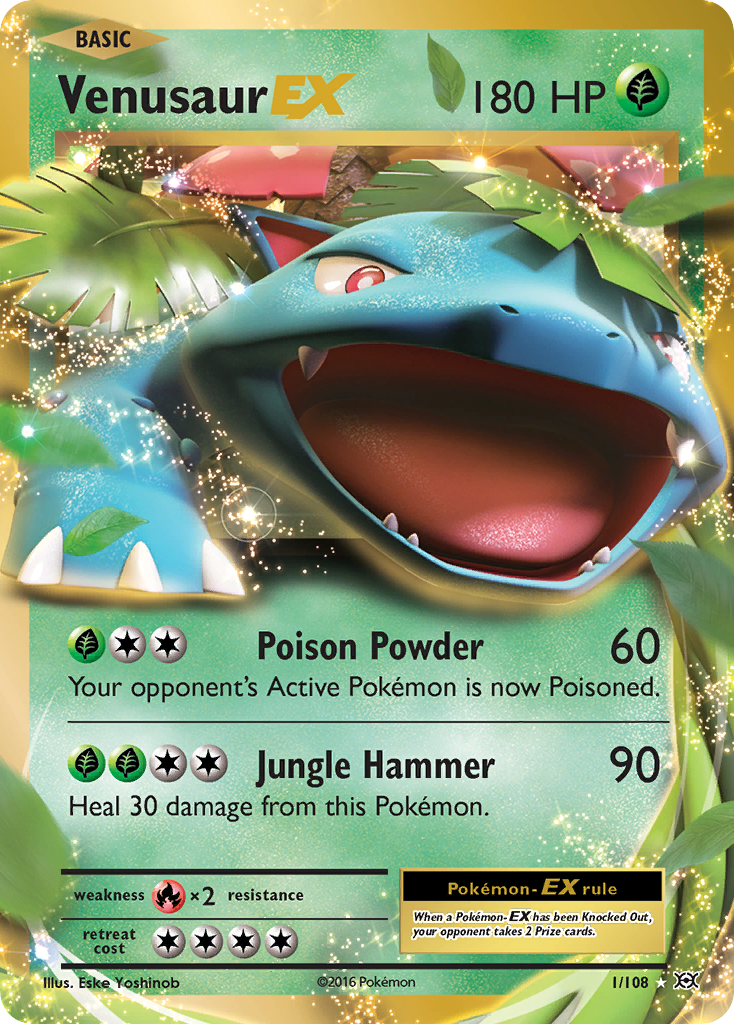 Venusaur EX (1/108) [XY: Evolutions] | Arkham Games and Comics