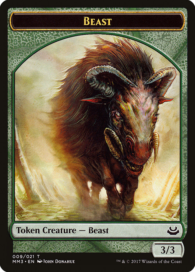 Beast (009/021) [Modern Masters 2017 Tokens] | Arkham Games and Comics