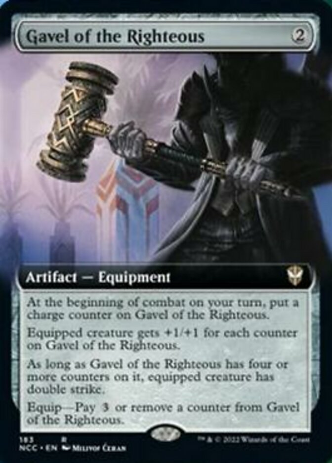 Gavel of the Righteous (Extended Art) [Streets of New Capenna Commander] | Arkham Games and Comics