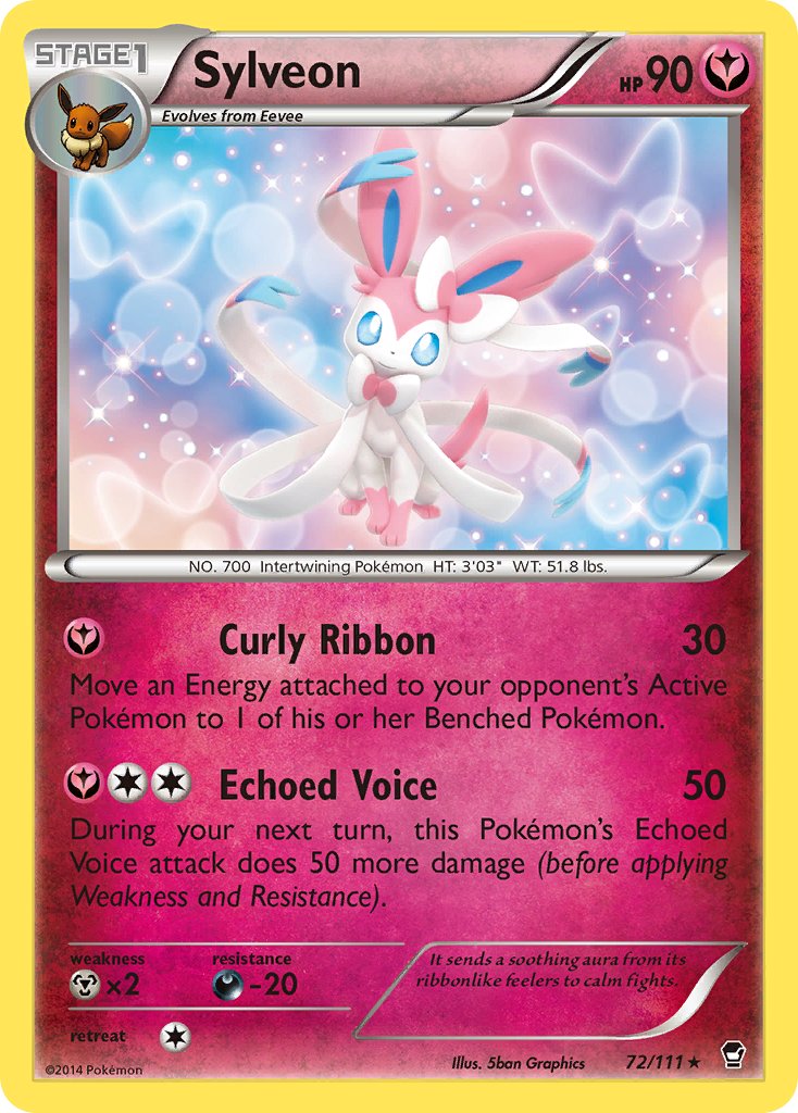 Sylveon (72/111) (Theme Deck Exclusive) [XY: Furious Fists] | Arkham Games and Comics