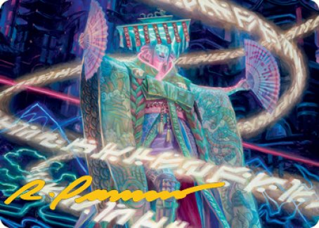 Satsuki, the Living Lore Art Card (Gold-Stamped Signature) [Kamigawa: Neon Dynasty Art Series] | Arkham Games and Comics