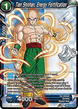 Tien Shinhan, Energy Fortification (Common) [BT13-045] | Arkham Games and Comics