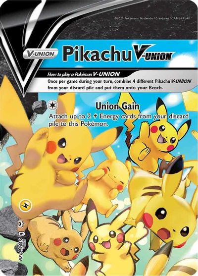 Pikachu V-UNION (SWSH139) (Celebrations) [Sword & Shield: Black Star Promos] | Arkham Games and Comics