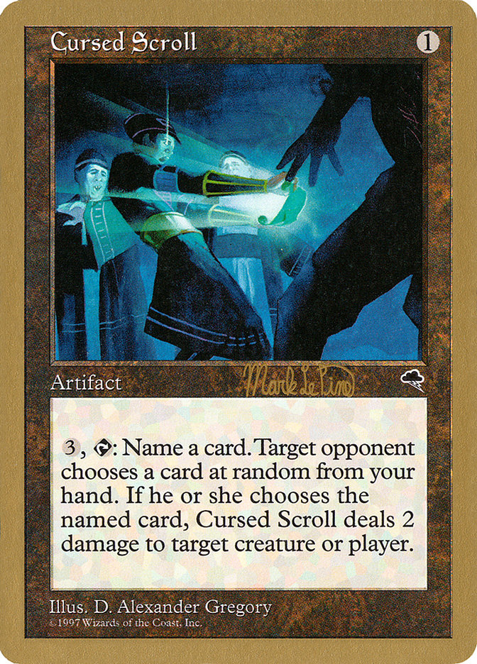 Cursed Scroll (Mark Le Pine) [World Championship Decks 1999] | Arkham Games and Comics