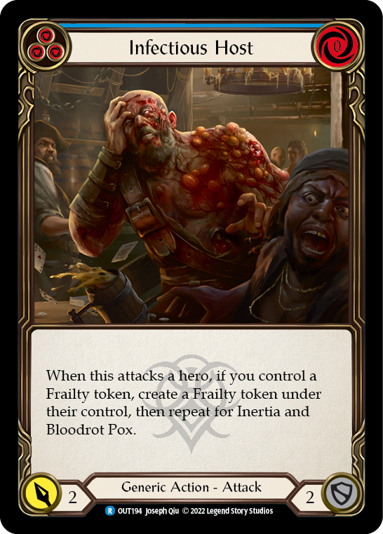 Infectious Host (Blue) [OUT194] (Outsiders)  Rainbow Foil | Arkham Games and Comics