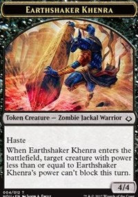 Earthshaker Khenra // Cat Double-sided Token [Hour of Devastation Tokens] | Arkham Games and Comics