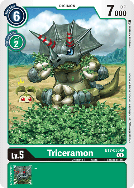 Triceramon [BT7-050] [Next Adventure] | Arkham Games and Comics