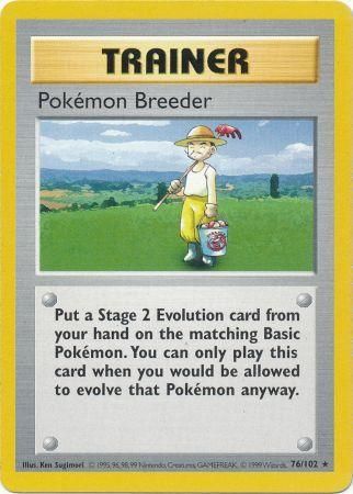 Pokemon Breeder (76/102) [Base Set Shadowless Unlimited] | Arkham Games and Comics