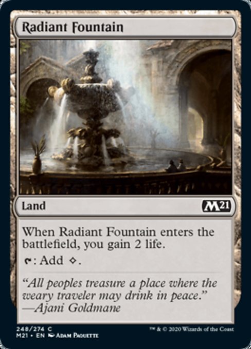 Radiant Fountain [Core Set 2021] | Arkham Games and Comics