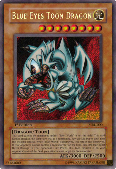 Blue-Eyes Toon Dragon [MRL-000] Secret Rare | Arkham Games and Comics