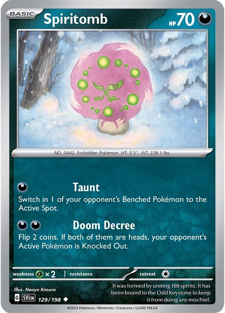 Spiritomb (129/198) [Scarlet & Violet: Base Set] | Arkham Games and Comics