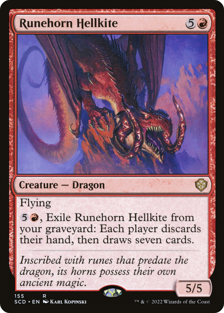 Runehorn Hellkite [Starter Commander Decks] | Arkham Games and Comics