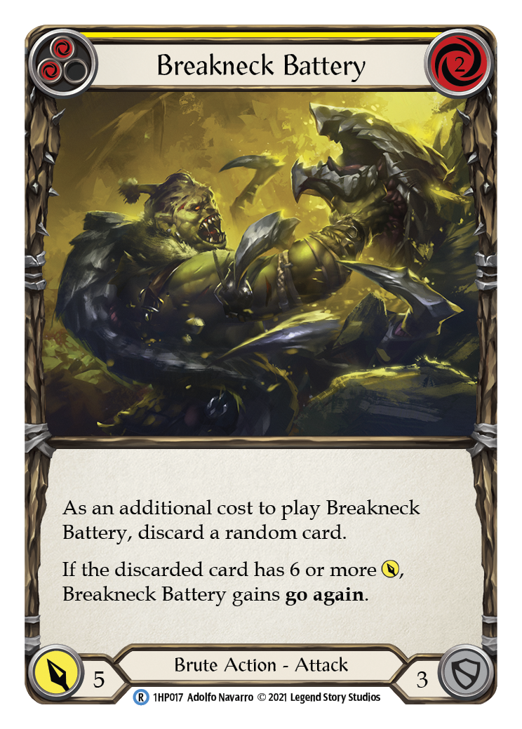 Breakneck Battery (Yellow) [1HP017] (History Pack 1) | Arkham Games and Comics