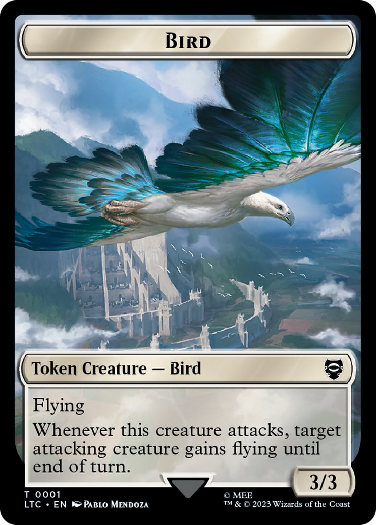 Bird // Food Token [The Lord of the Rings: Tales of Middle-Earth Commander Tokens] | Arkham Games and Comics