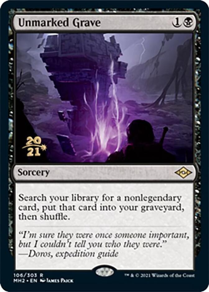 Unmarked Grave [Modern Horizons 2 Prerelease Promos] | Arkham Games and Comics