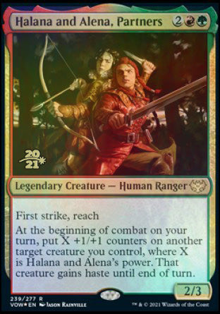 Halana and Alena, Partners [Innistrad: Crimson Vow Prerelease Promos] | Arkham Games and Comics