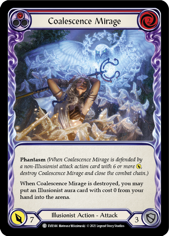 Coalescence Mirage (Red) [EVR144] (Everfest)  1st Edition Rainbow Foil | Arkham Games and Comics