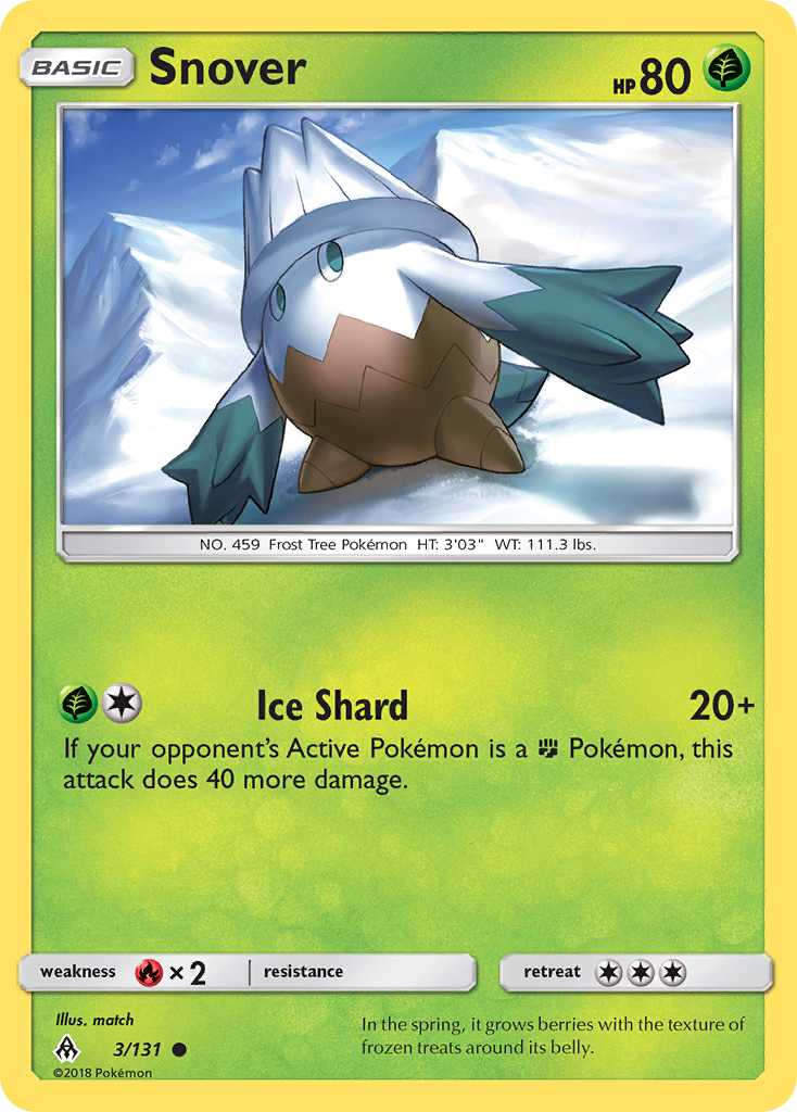 Snover (3/131) [Sun & Moon: Forbidden Light] | Arkham Games and Comics