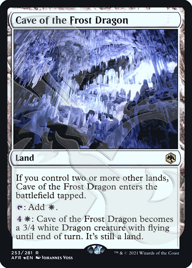 Cave of the Frost Dragon (Ampersand Promo) [Dungeons & Dragons: Adventures in the Forgotten Realms Promos] | Arkham Games and Comics
