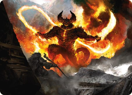 The Balrog, Flame of Udun Art Card [The Lord of the Rings: Tales of Middle-earth Art Series] | Arkham Games and Comics