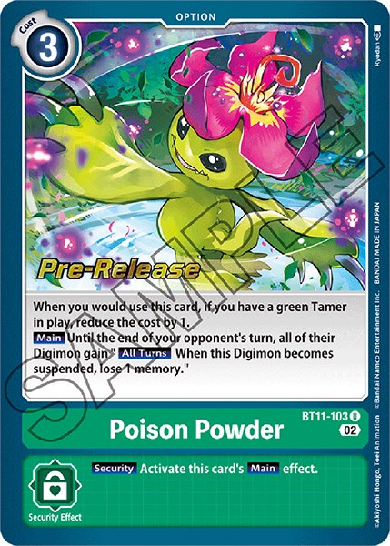 Poison Powder [BT11-103] [Dimensional Phase Pre-Release Promos] | Arkham Games and Comics