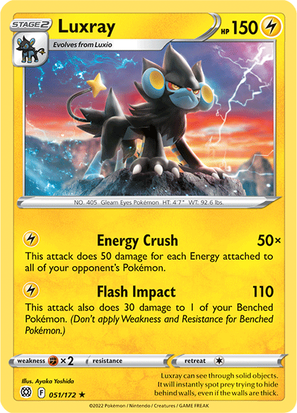 Luxray (051/172) [Sword & Shield: Brilliant Stars] | Arkham Games and Comics