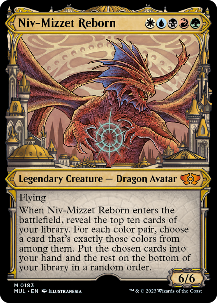 Niv-Mizzet Reborn (Halo Foil) [Multiverse Legends] | Arkham Games and Comics