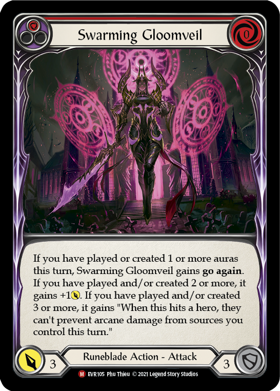 Swarming Gloomveil [EVR105] (Everfest)  1st Edition Rainbow Foil | Arkham Games and Comics