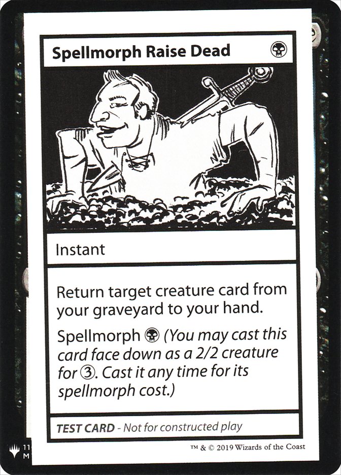 Spellmorph Raise Dead [Mystery Booster Playtest Cards] | Arkham Games and Comics