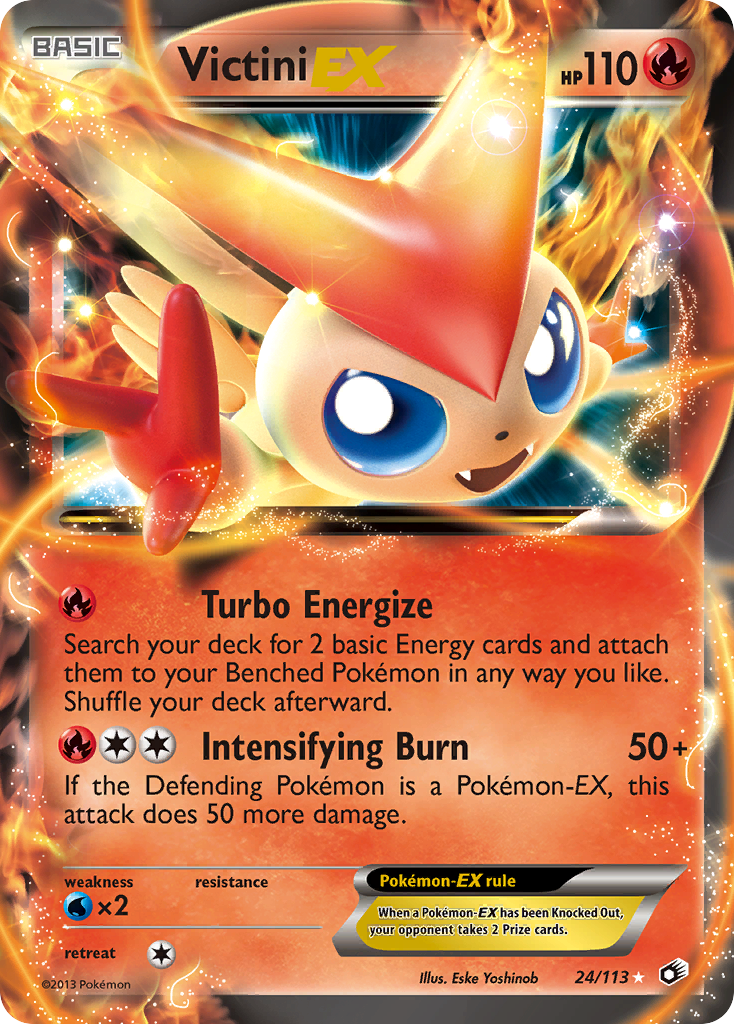 Victini EX (24/113) [Black & White: Legendary Treasures] | Arkham Games and Comics