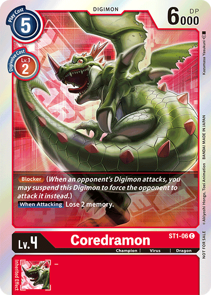 Coredramon [ST1-06] (Event Pack) [Starter Deck: Gaia Red Promos] | Arkham Games and Comics