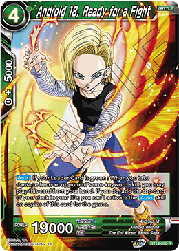 Android 18, Ready for a Fight (BT14-070) [Cross Spirits] | Arkham Games and Comics
