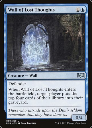 Wall of Lost Thoughts [Ravnica Allegiance] | Arkham Games and Comics