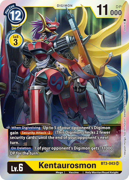 Kentaurosmon [BT3-043] [Release Special Booster Ver.1.0] | Arkham Games and Comics