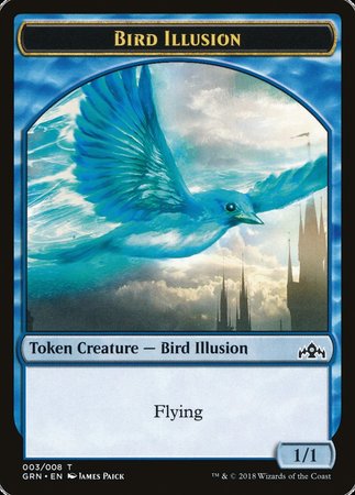 Bird Illusion Token [Guilds of Ravnica Tokens] | Arkham Games and Comics