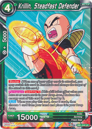 Krillin, Steadfast Defender (DB1-049) [Dragon Brawl] | Arkham Games and Comics