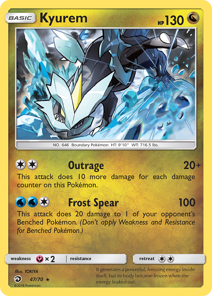 Kyurem (47/70) [Sun & Moon: Dragon Majesty] | Arkham Games and Comics