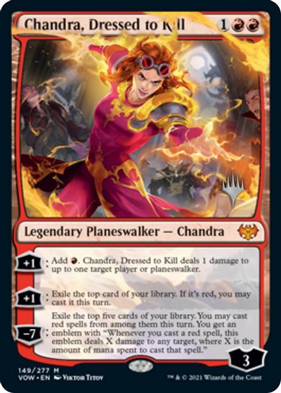 Chandra, Dressed to Kill (Promo Pack) [Innistrad: Crimson Vow Promos] | Arkham Games and Comics