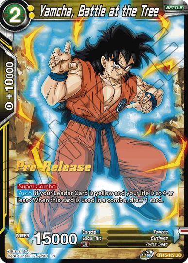 Yamcha, Battle at the Tree (BT15-102) [Saiyan Showdown Prerelease Promos] | Arkham Games and Comics