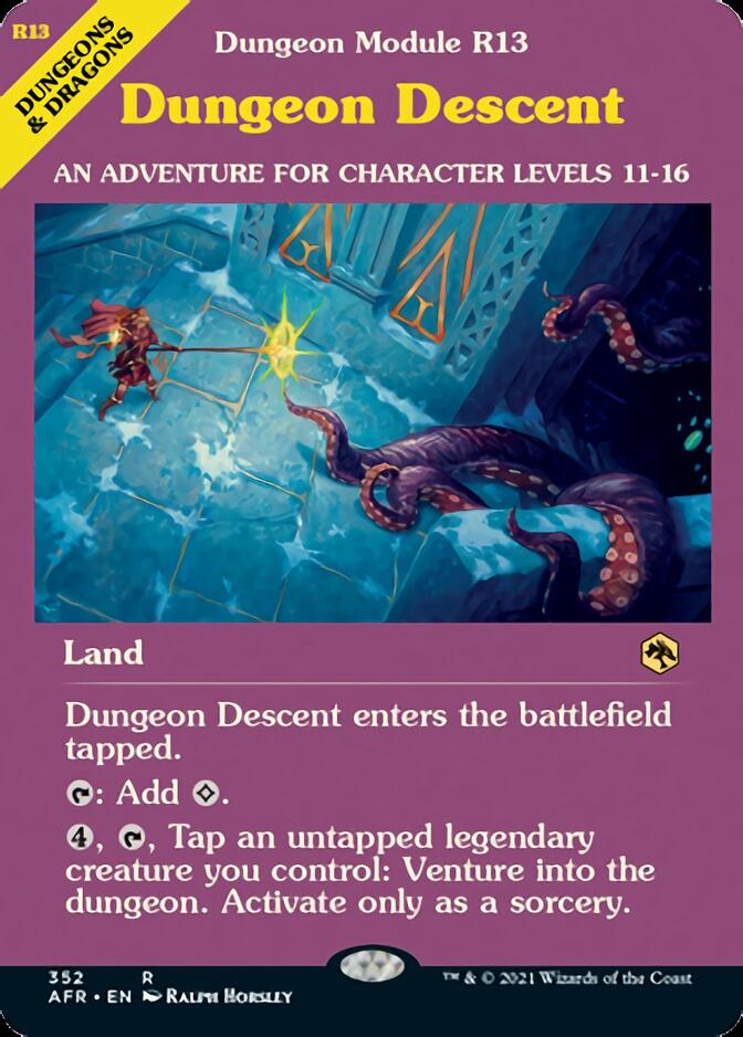 Dungeon Descent (Dungeon Module) [Dungeons & Dragons: Adventures in the Forgotten Realms] | Arkham Games and Comics